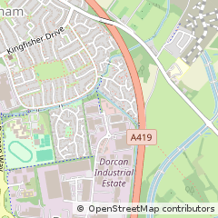 Map of Swindon, Wiltshire