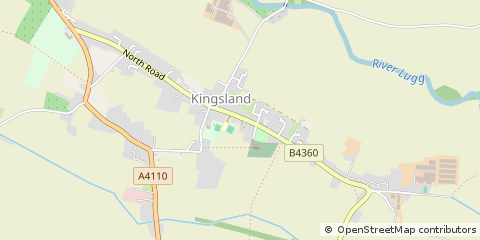 Map of Leominster, Herefordshire
