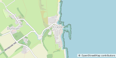 Map of Alnwick, Northumberland