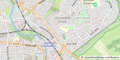 Map of Colchester, Essex