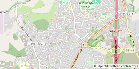 Map of Waterlooville, Hampshire