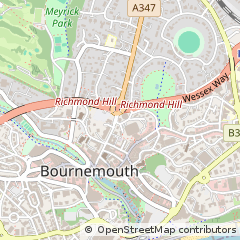 Map of Bournemouth, Dorset