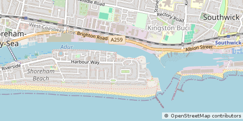 Map of Shoreham-by-SEA, West Sussex