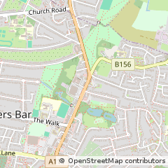 Map of Potters BAR, Herts