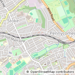 Map of Plymouth, Devon