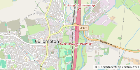 Map of Cullompton, Devon