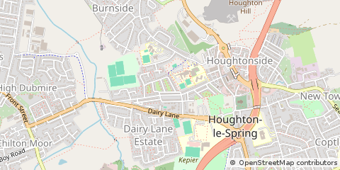 Map of Houghton LE Spring