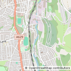 Map of Halifax, West Yorkshire