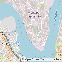 Map of Rochester, Kent