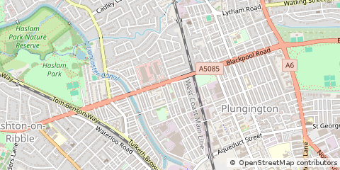 Map of Preston, Lancashire