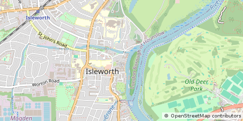 Map of Isleworth, Middlesex