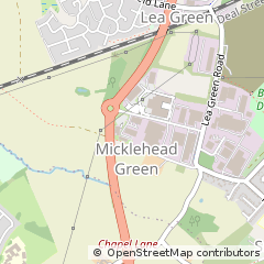 Map of ST Helens, Merseyside