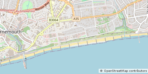 Map of Bournemouth, Dorset