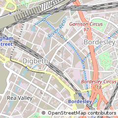 Map of Birmingham, West Midlands