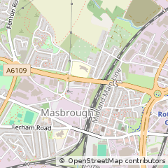 Map of Rotherham