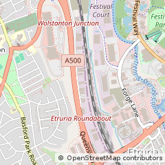 Map of Newcastle Under Lyme, Staffordshire
