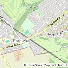 Map of Bradway, Sheffield