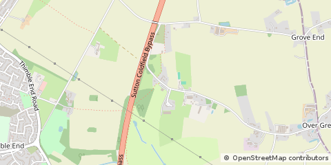 Map of Sutton Coldfield, West Midlands