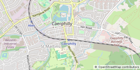 Map of Caerphilly