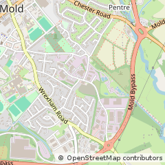 Map of Mold, Flintshire