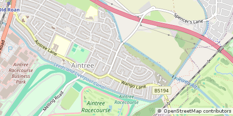 Map of Liverpool, Merseyside
