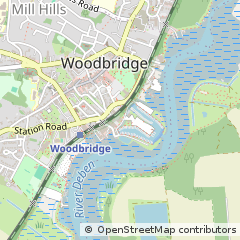 Map of Woodbridge, Suffolk