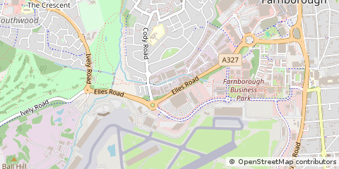 Map of Farnborough, Hampshire