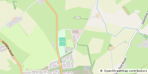 Map of Strathaven, South Lanarkshire