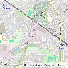 Map of Stockport, Cheshire