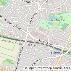 Map of Billericay, Essex