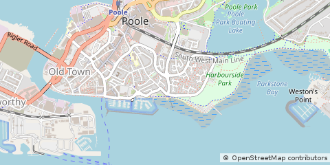 Map of Poole, Dorset
