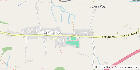 Map of Bridgend