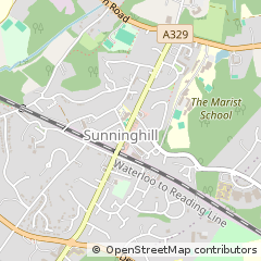 Map of Ascot, Berkshire