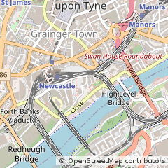 Map of Newcastle Upon Tyne