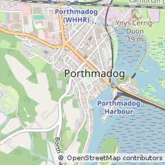 Map of Porthmadog, Gwynedd