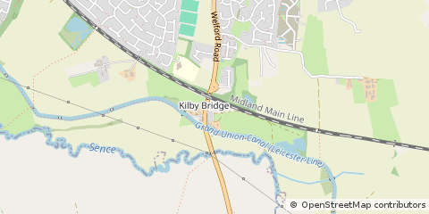 Map of Leicester, Leicestershire