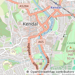 Map of Kendal, Cumbria