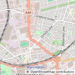 Map of Warrington