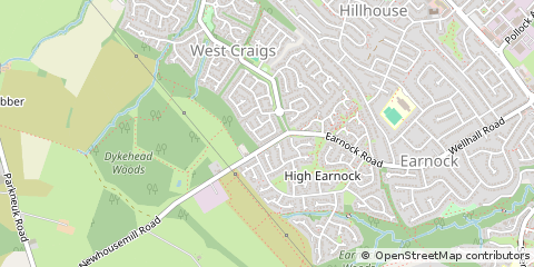 Map of Glasgow, Lanarkshire