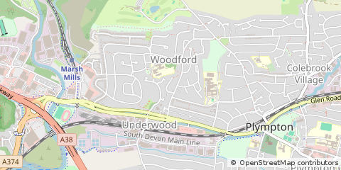 Map of Plymouth, Devon
