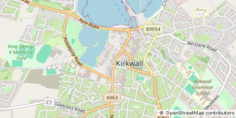 Map of Kirkwall, Orkney