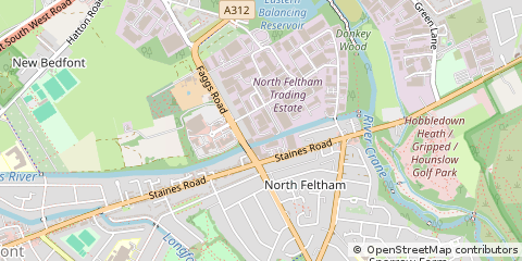 Map of Feltham, London