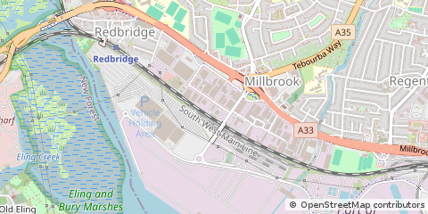 Map of Southampton, Hampshire