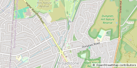 Map of Broadstone