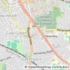 Map of Stockport, Cheshire