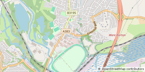 Map of Newton Abbot, Devon