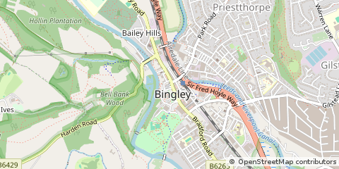 Map of West Yorkshire