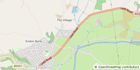 Map of Stoke on Trent, Staffordshire