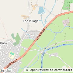 Map of Stoke on Trent, Staffordshire