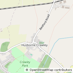 Map of Husborne Crawley, Beds